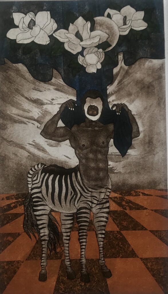 "Centauro" | López Monterrosa |  Grabado Impresión 34 x 19 cm Papel 56 x 38 cm