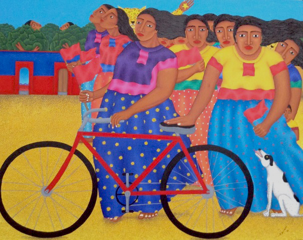 "La bicicleta"  | Fernando Olivera  |  100 x 120 cm