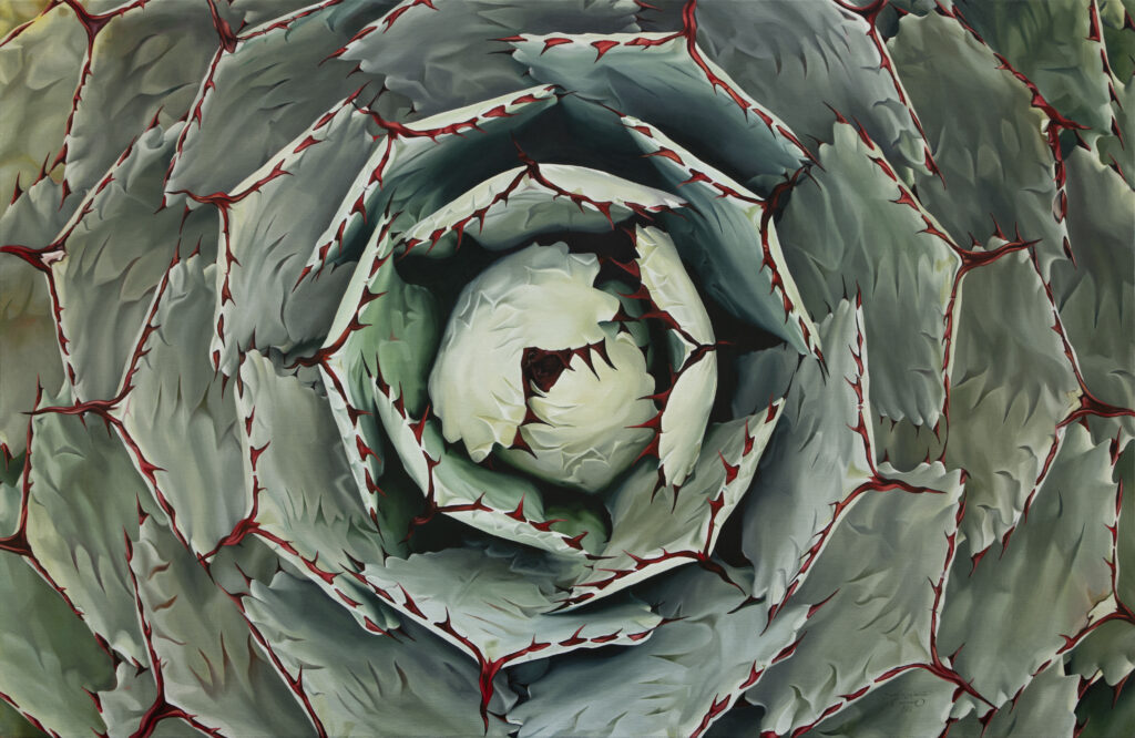 "Líneas de sangre"   |   José Alberto Canseco  |  Óleo sobre tela 110 x 200 cm